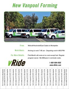 Flyer Ride_Vanpool_Forming